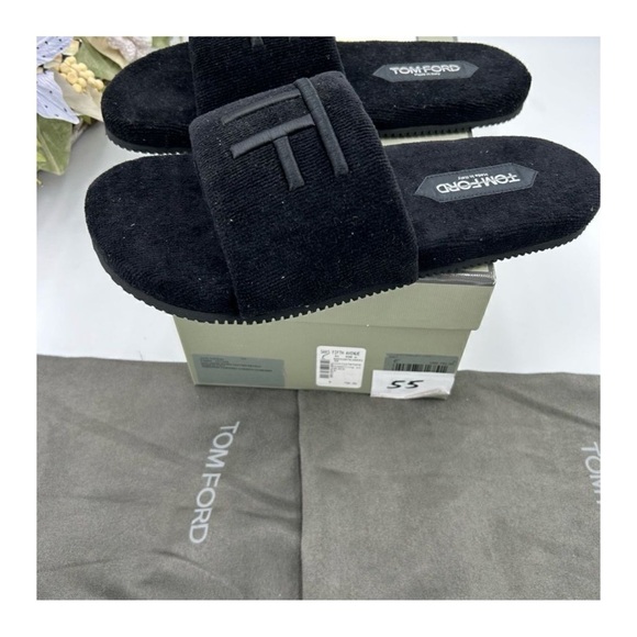 Men\'s Tom Ford toweling velvet slipper size 8 made in